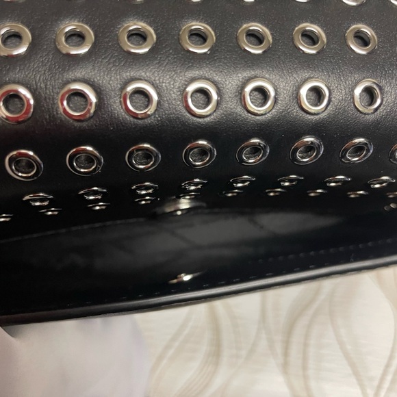 Michael Kors Black and Silver Studded and Grommeted Handbag - Picture 6 of 12